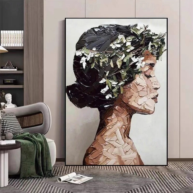 Floral Crown Mosaic Portrait