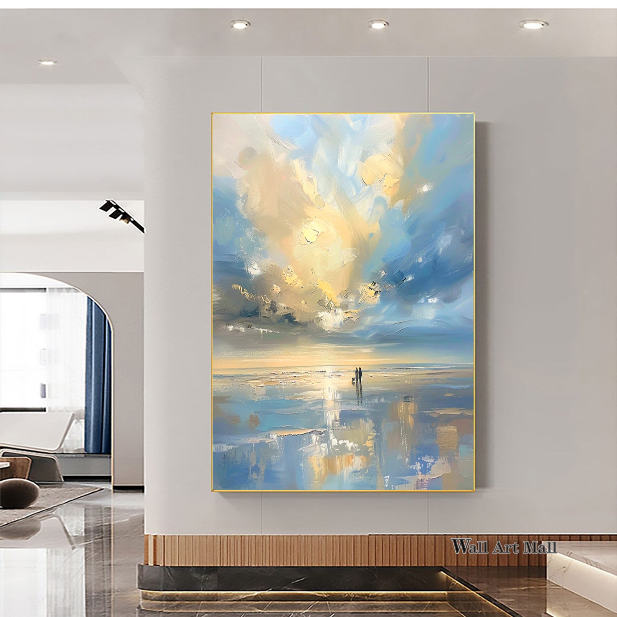 Eternal Dawn – Abstract Seascape Oil Painting