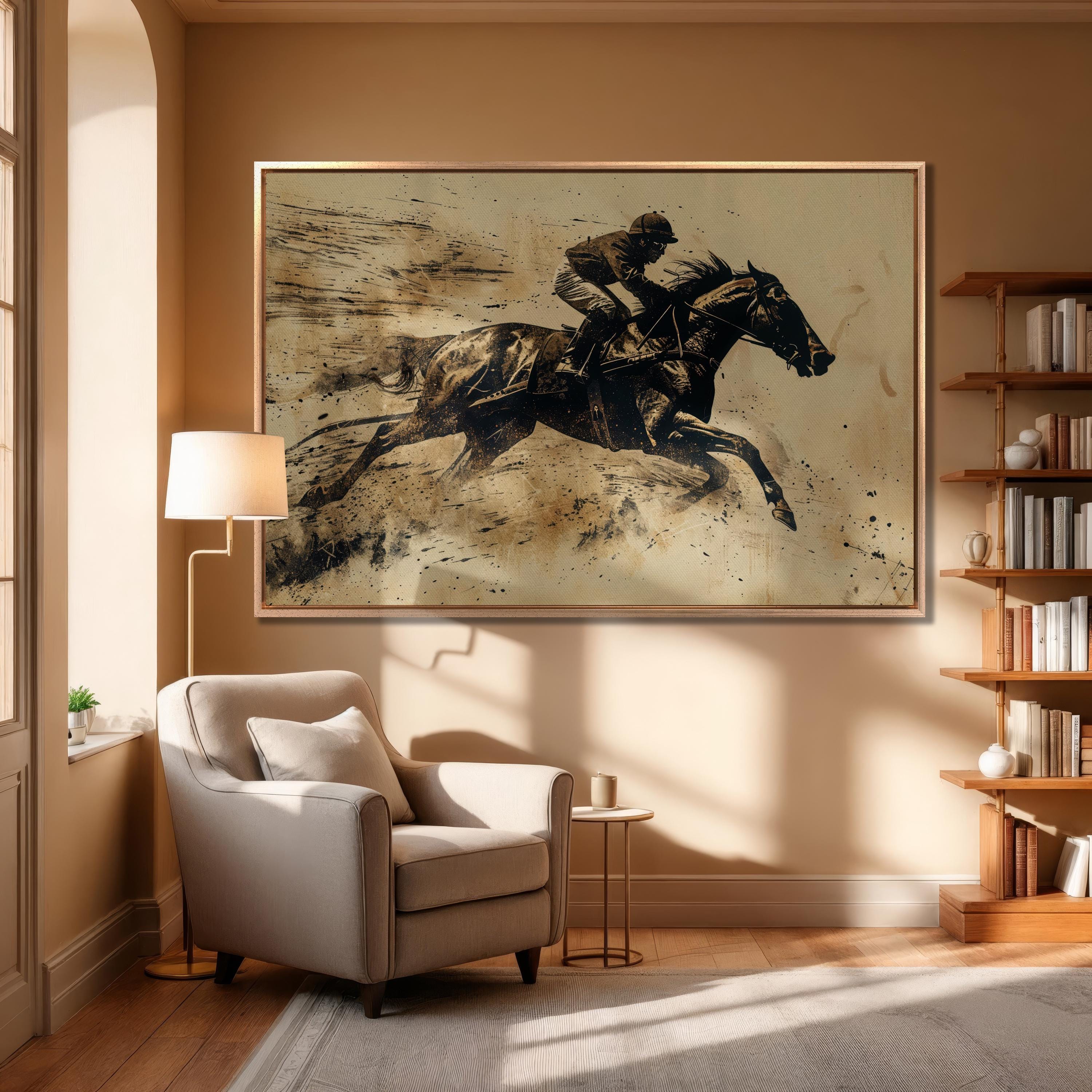Racing Legacy – Vintage Style Horse Racing Wall Art