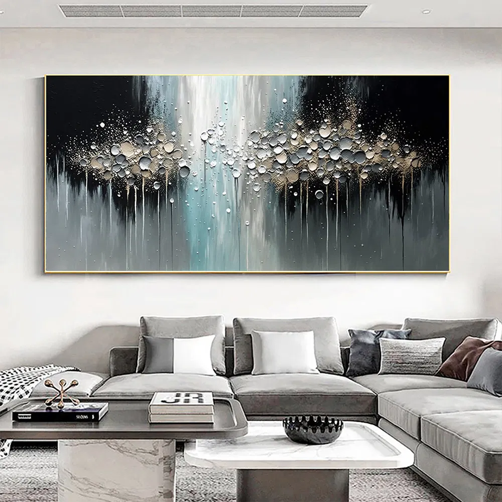 Stellar Cascade - Abstract Art Wall Decor