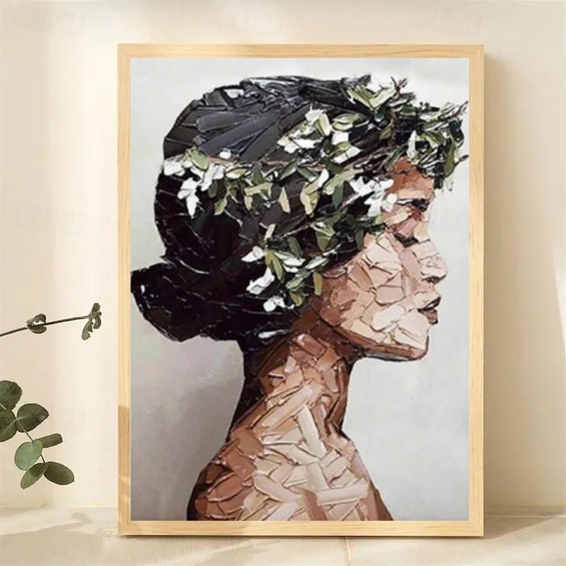 Floral Crown Mosaic Portrait