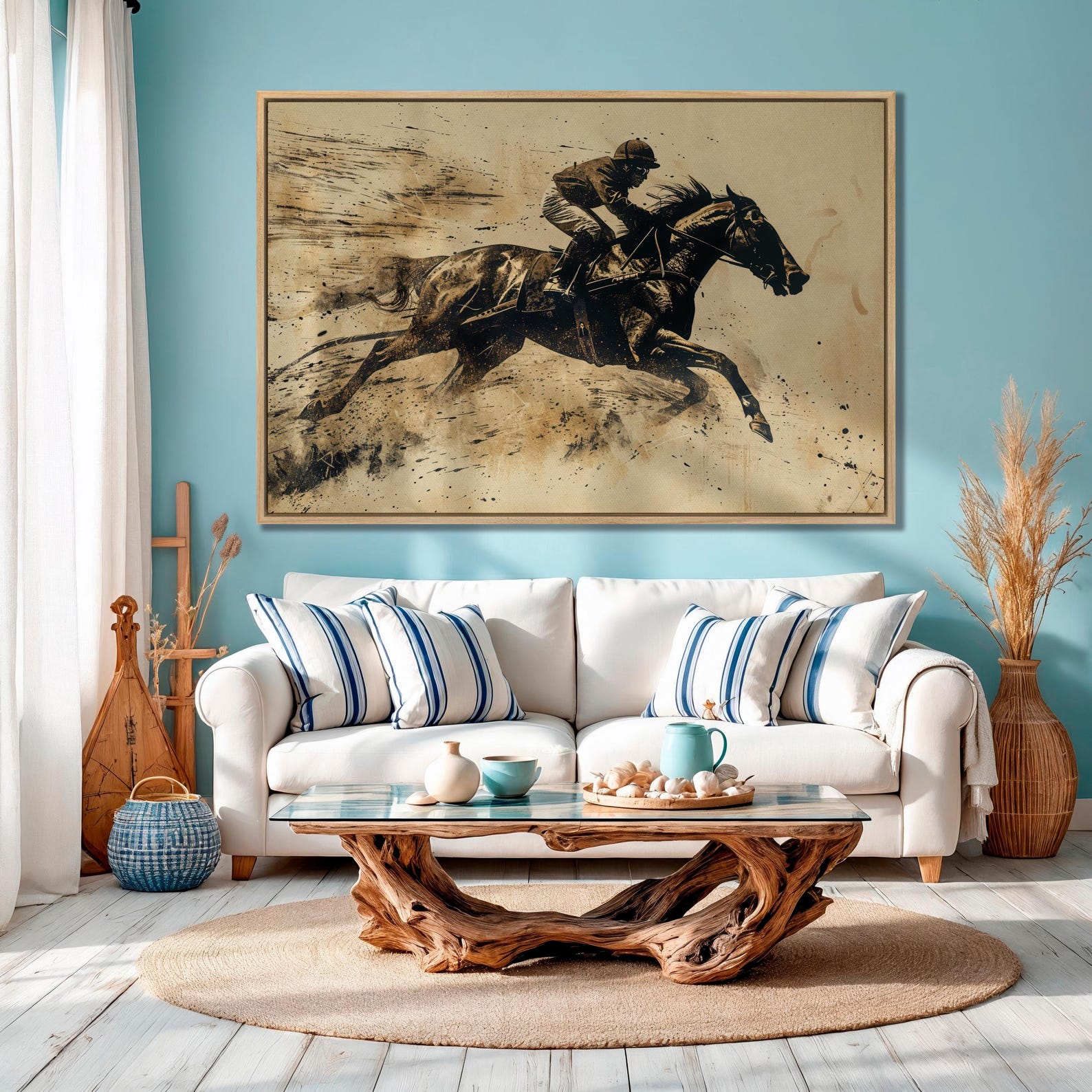 Racing Legacy – Vintage Style Horse Racing Wall Art