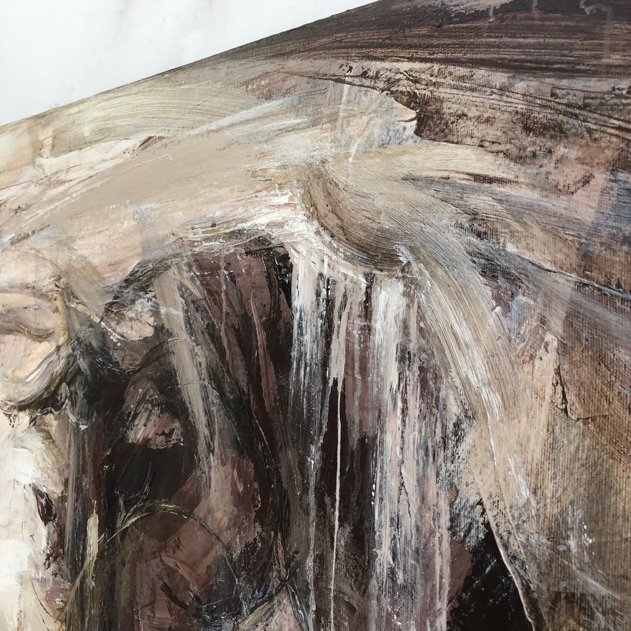 Veil of Spirit – Abstract Horse Portrait in Earth Tones