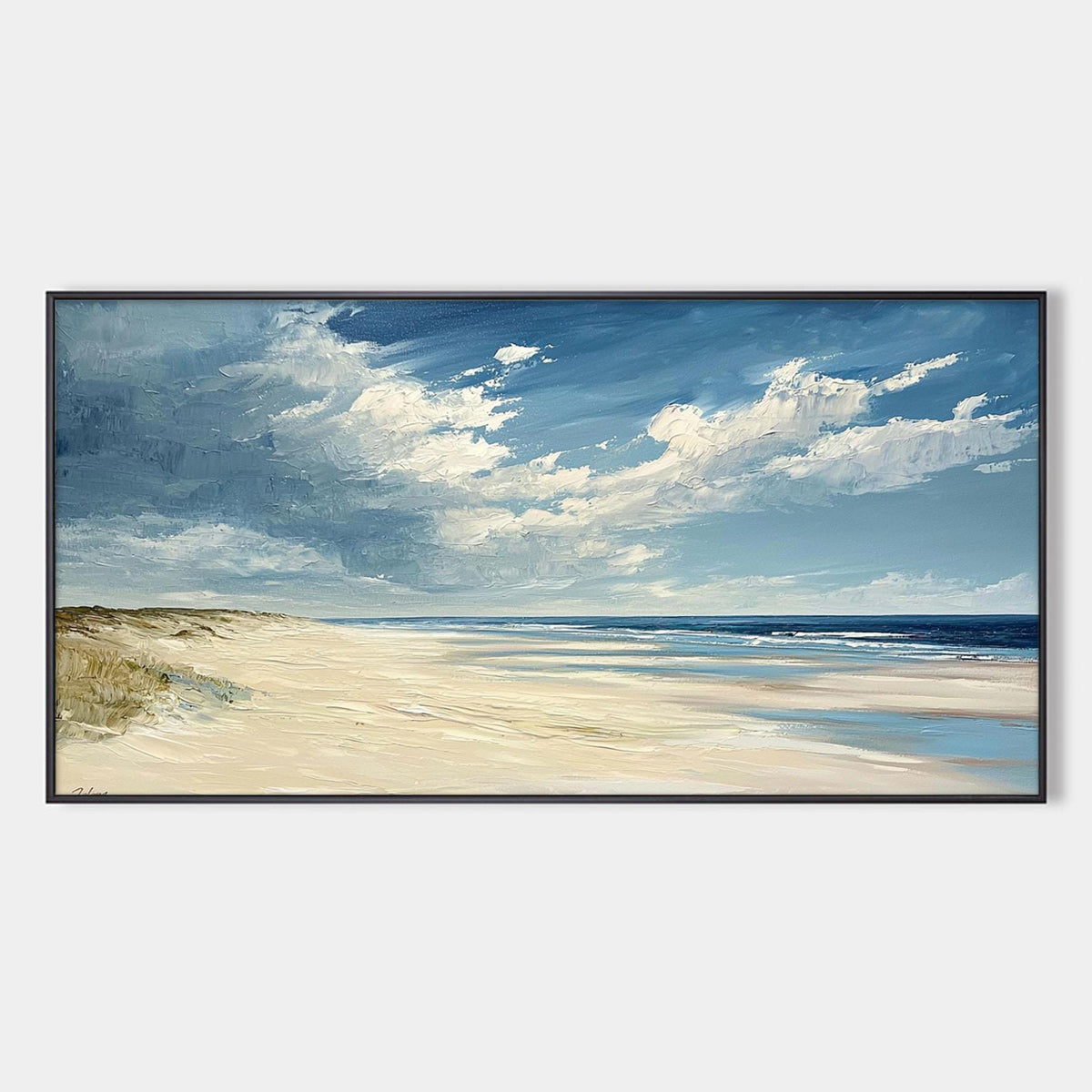 Endless Shore Coastal Beach Oil Painting