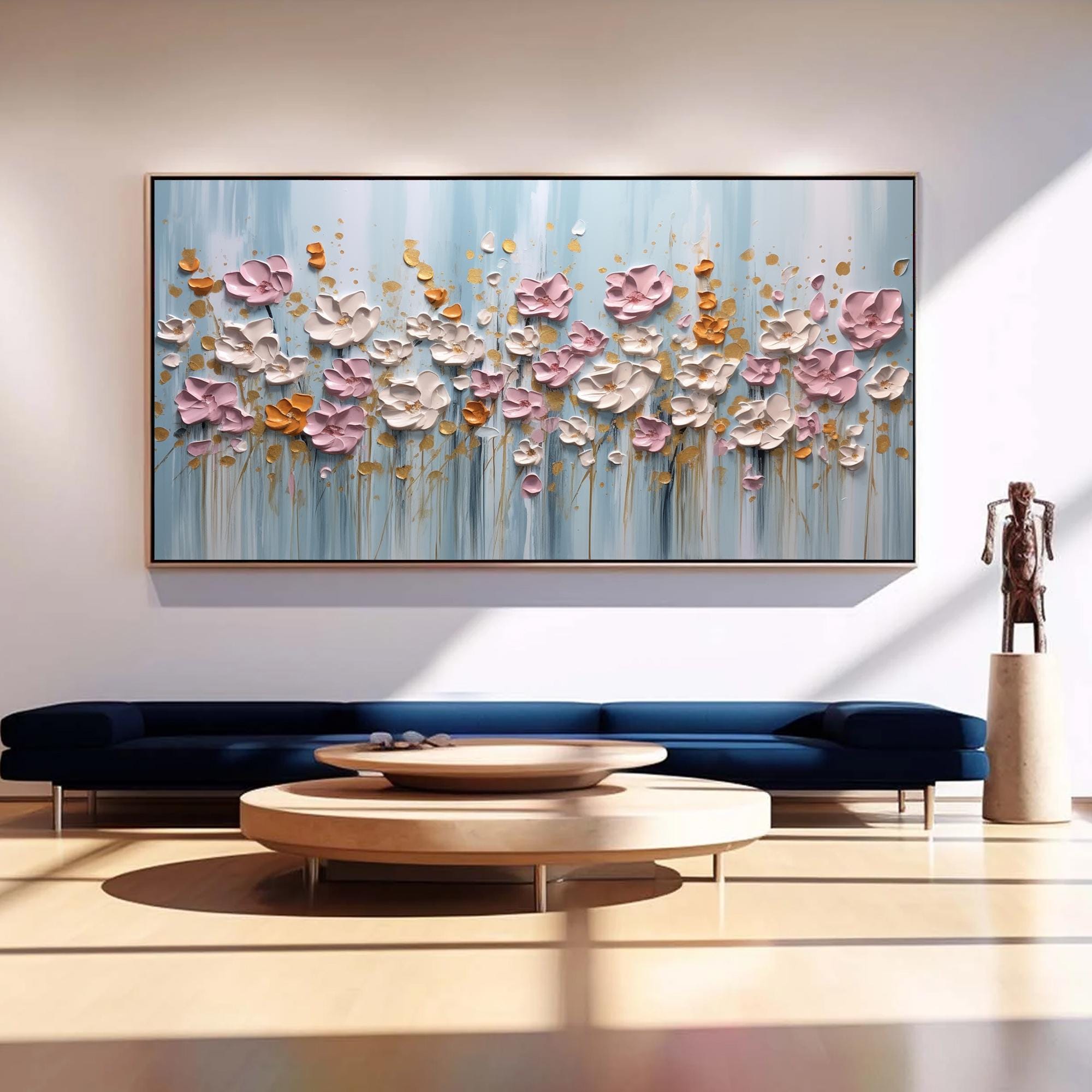 Floral Symphony: Textured Flower Art