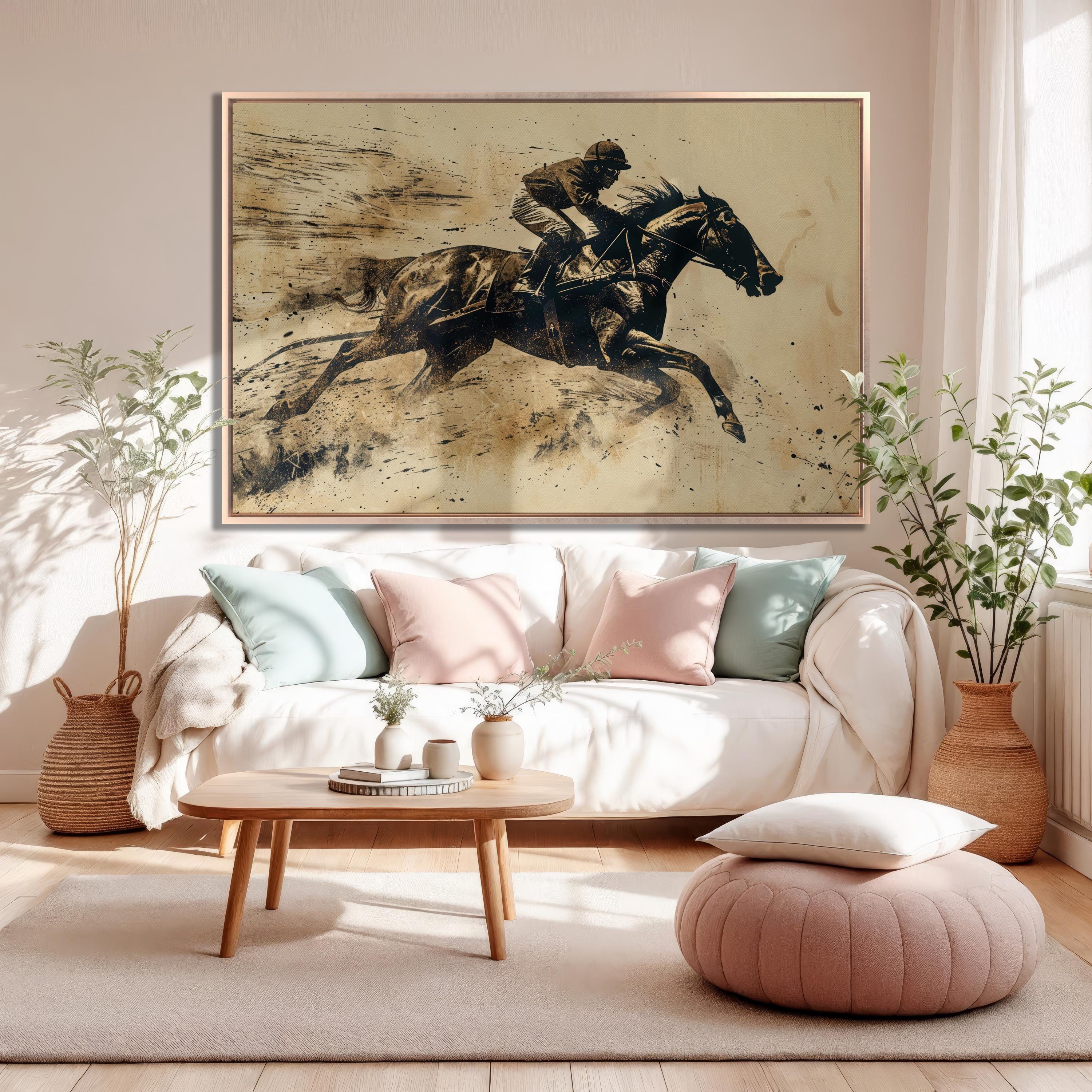 Racing Legacy – Vintage Style Horse Racing Wall Art