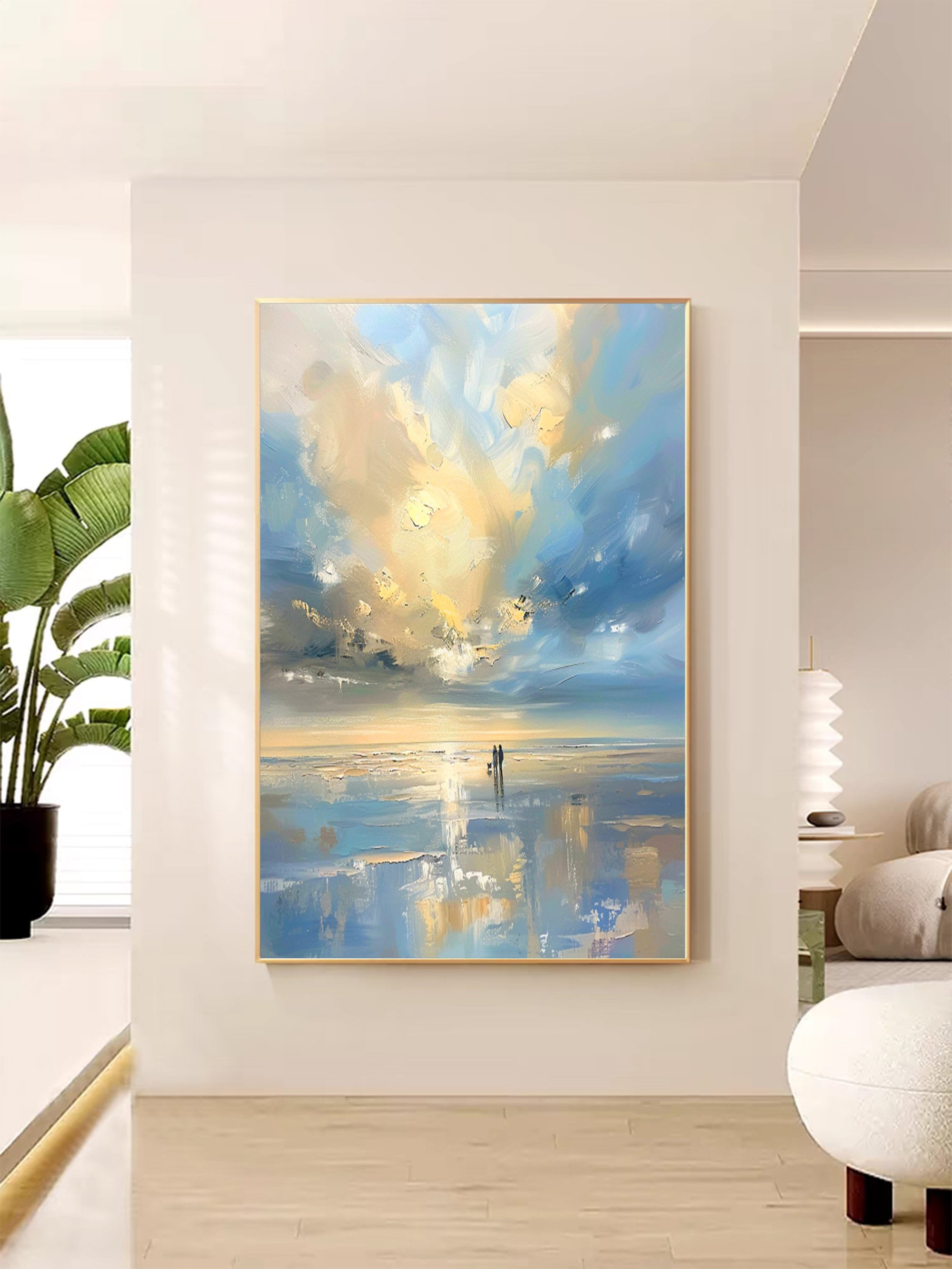 Eternal Dawn – Abstract Seascape Oil Painting