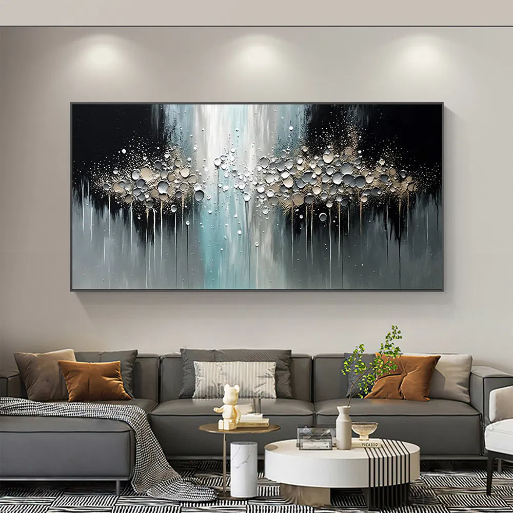 Stellar Cascade - Abstract Art Wall Decor