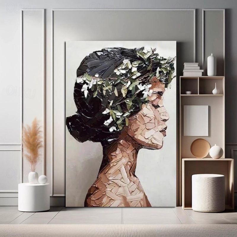 Floral Crown Mosaic Portrait
