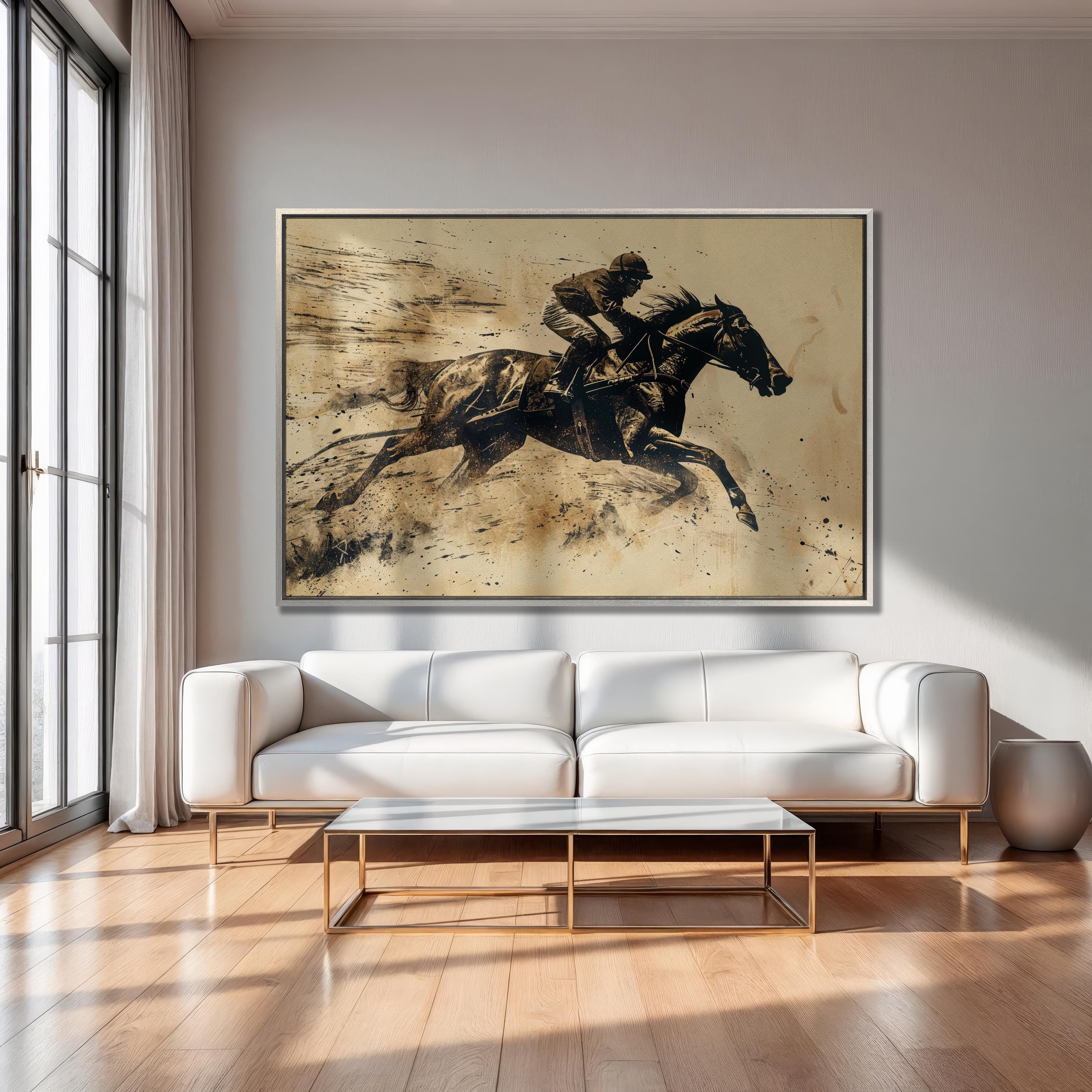 Racing Legacy – Vintage Style Horse Racing Wall Art