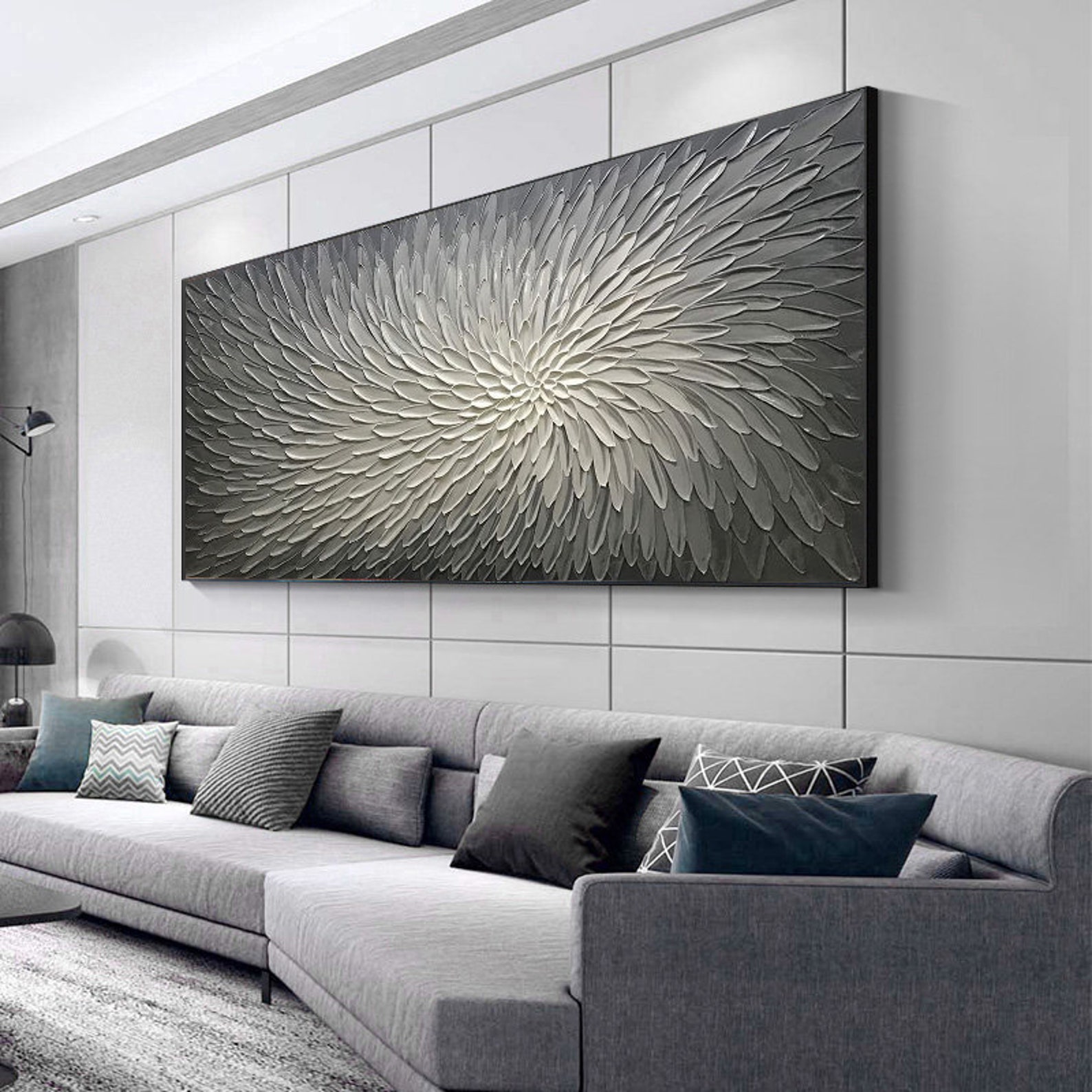 Spiral Bloom: Textured Flower Art