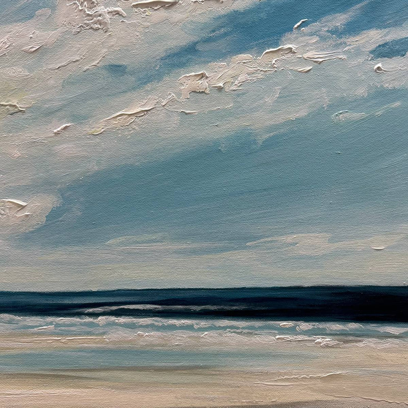 Endless Shore Coastal Beach Oil Painting