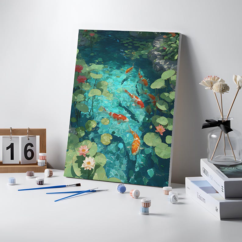 Koi Serenity Pond Wall Art