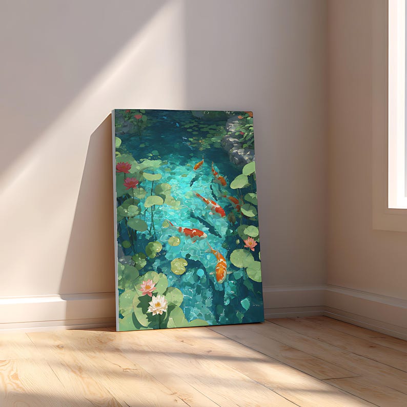 Koi Serenity Pond Wall Art