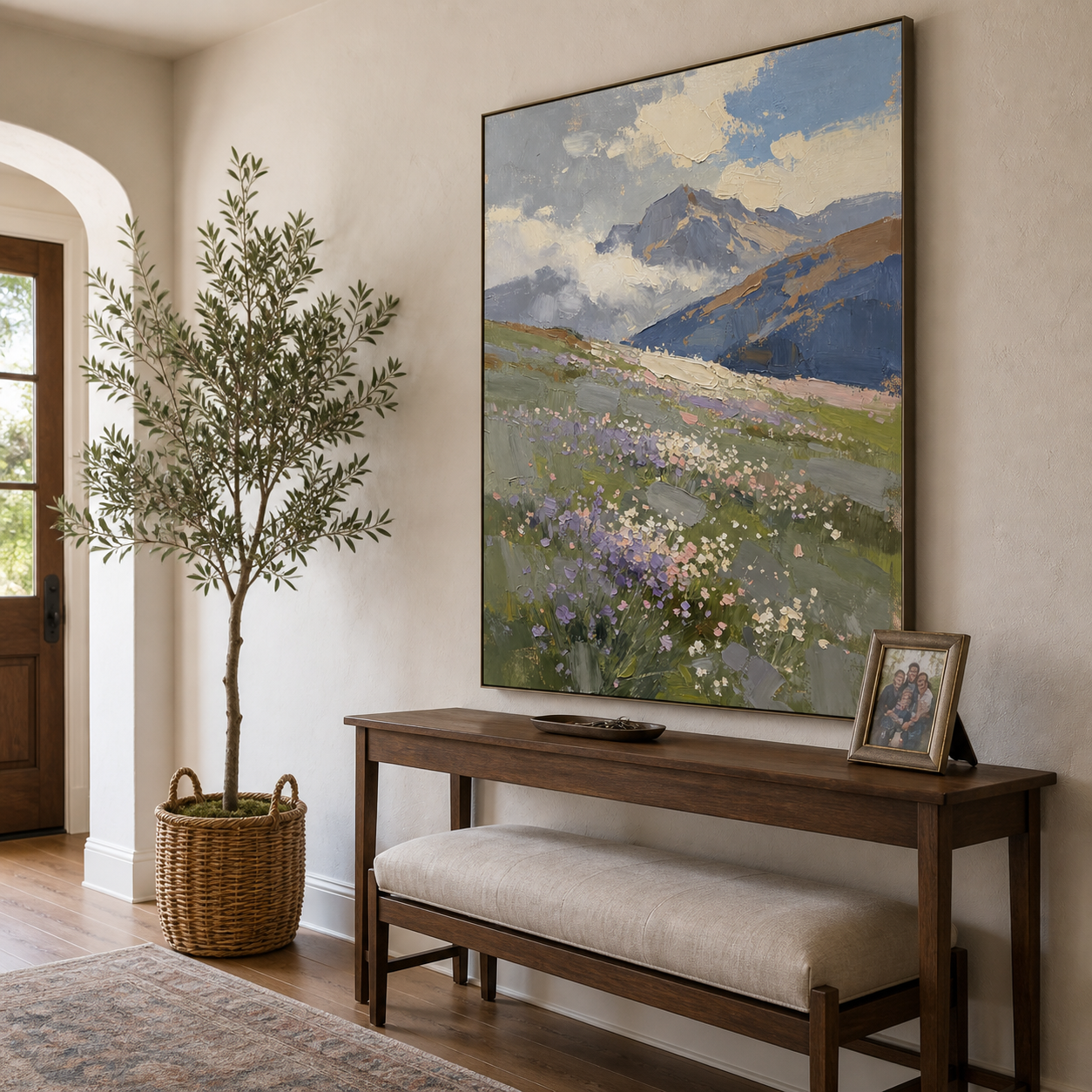Mountain Landscape Wall Art | Alpine Bloom