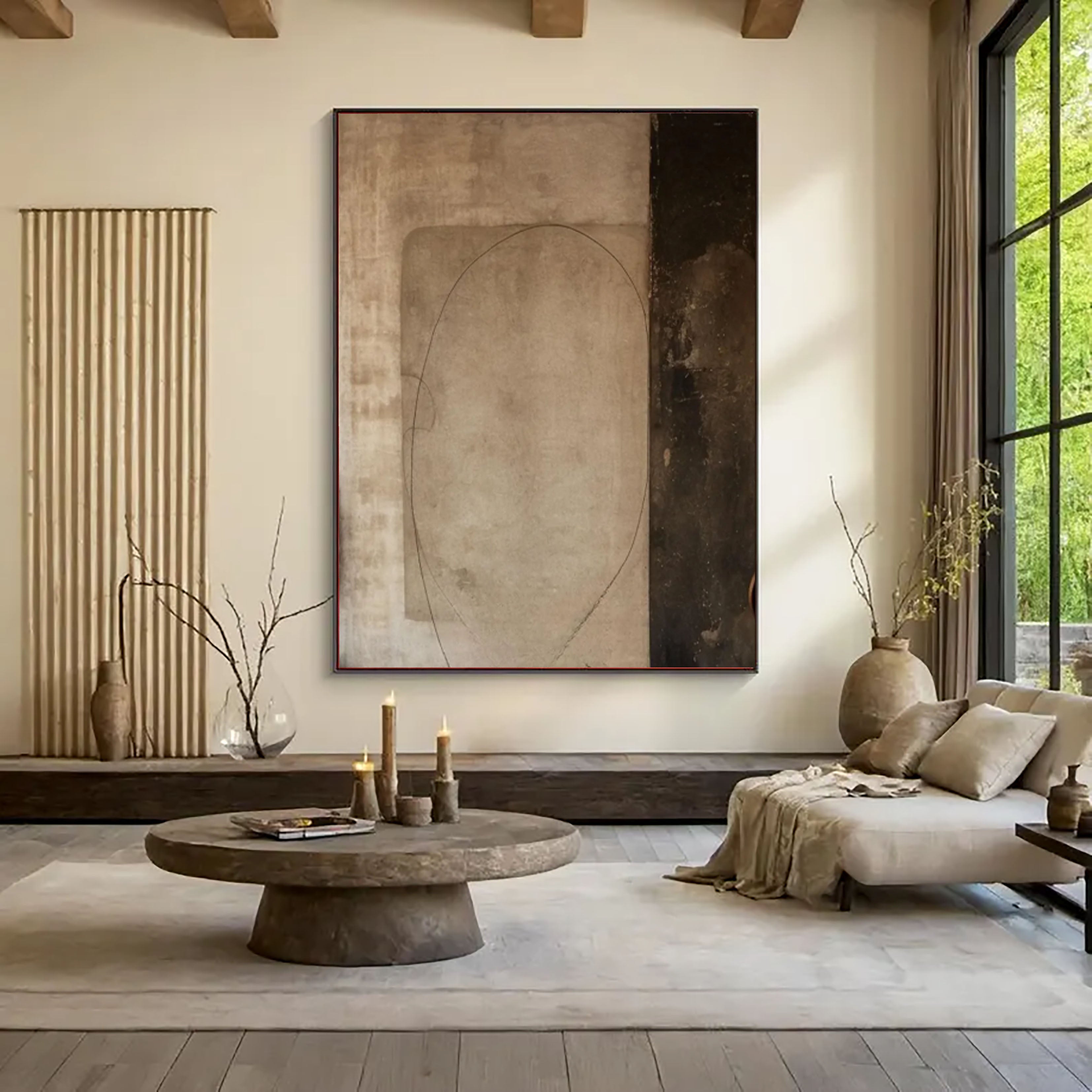 Quiet Form - Wabi Sabi Neutral Abstract Wall Art