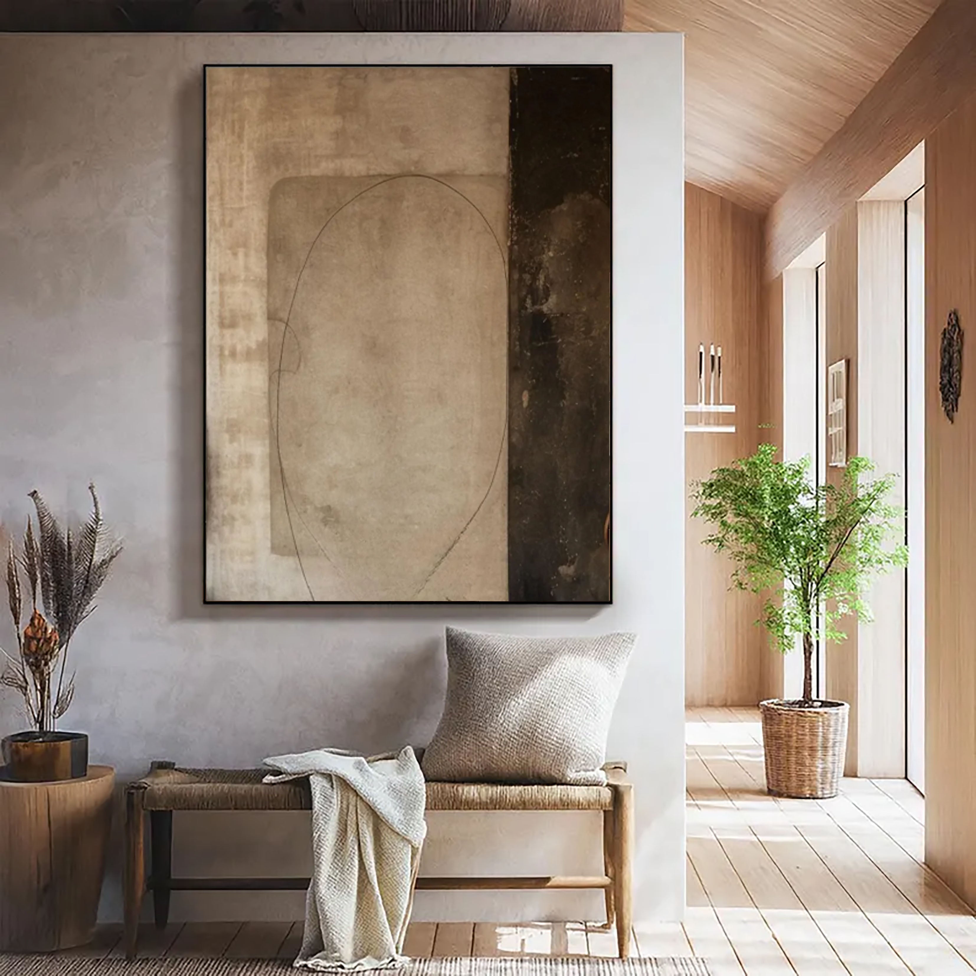 Quiet Form - Wabi Sabi Neutral Abstract Wall Art