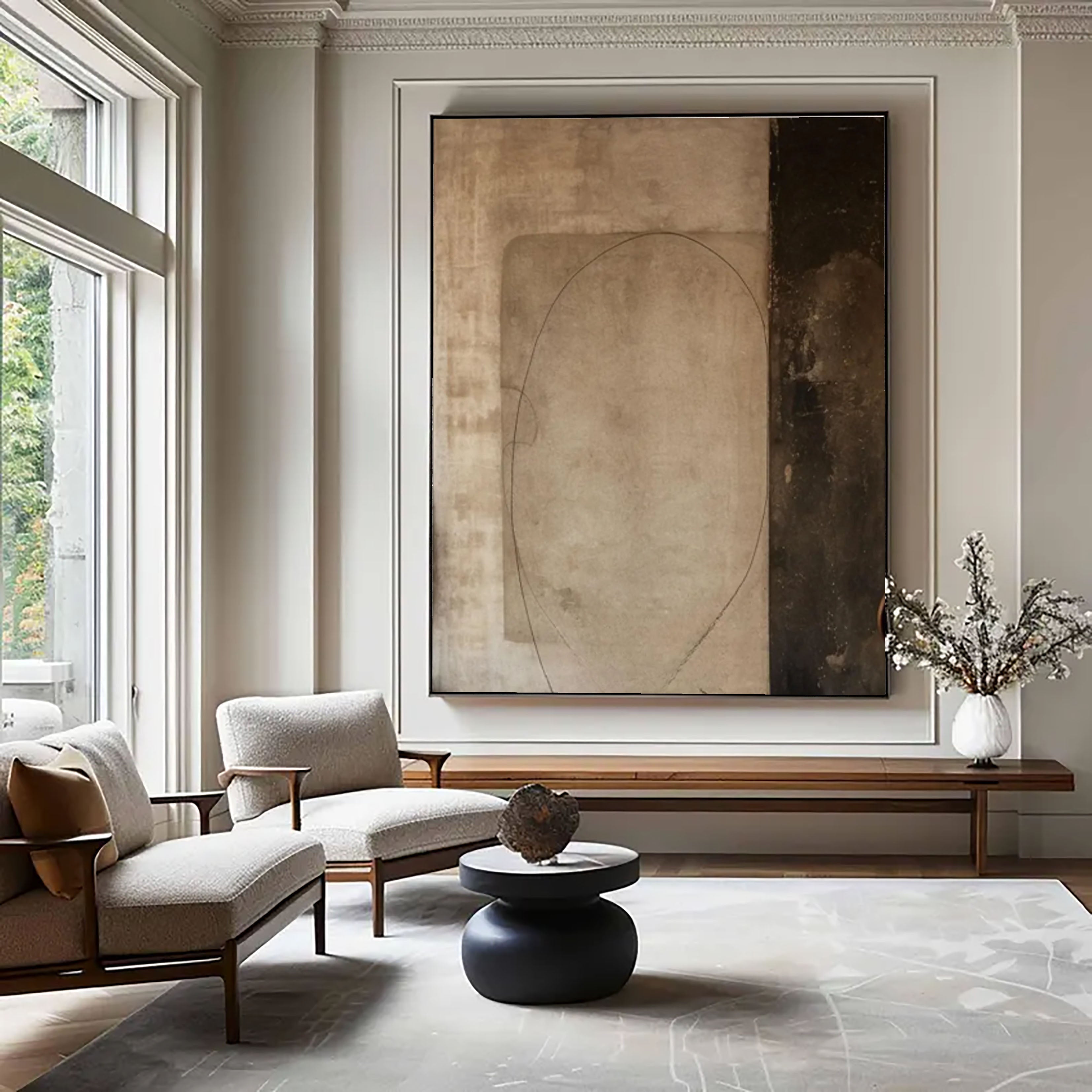 Quiet Form - Wabi Sabi Neutral Abstract Wall Art