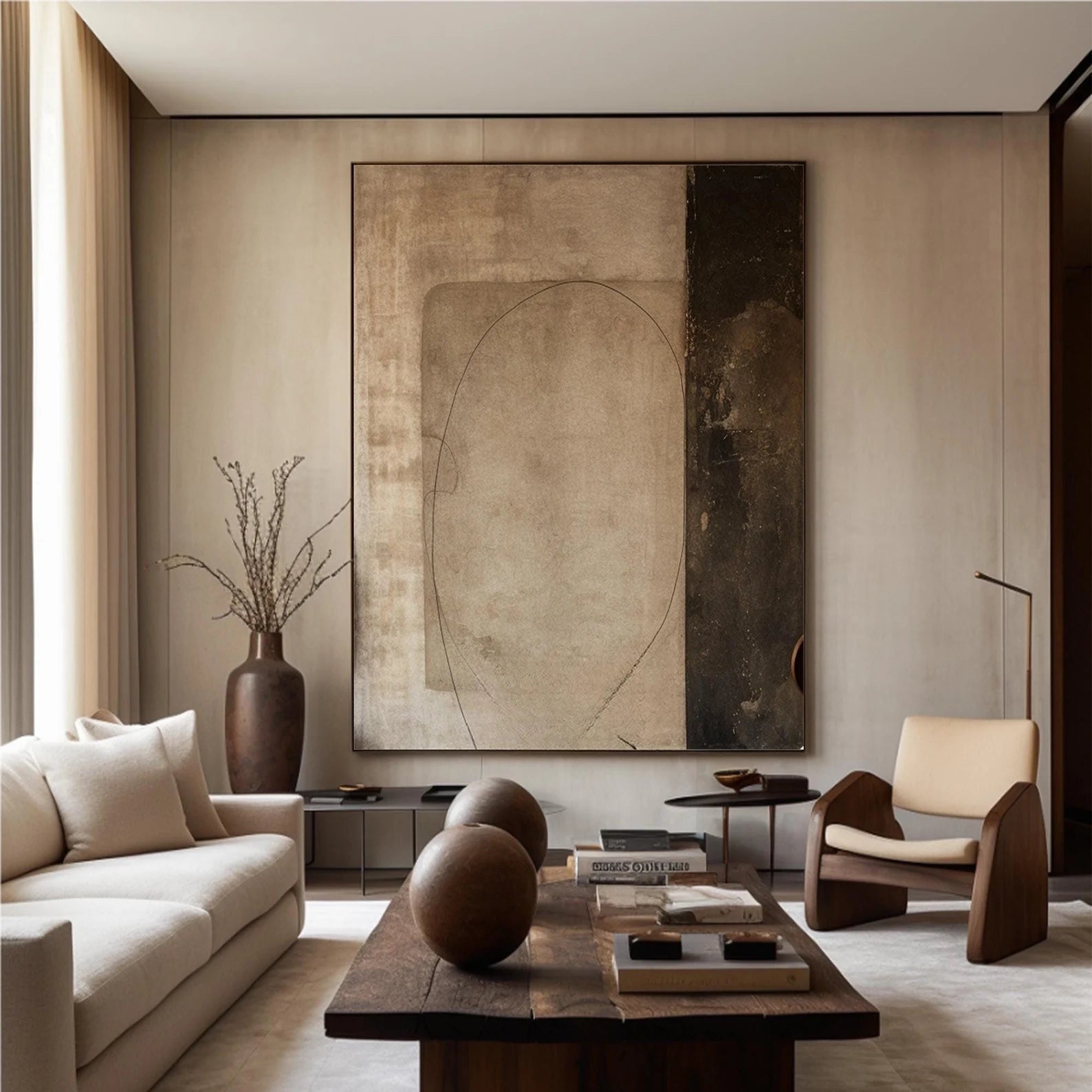 Quiet Form - Wabi Sabi Neutral Abstract Wall Art