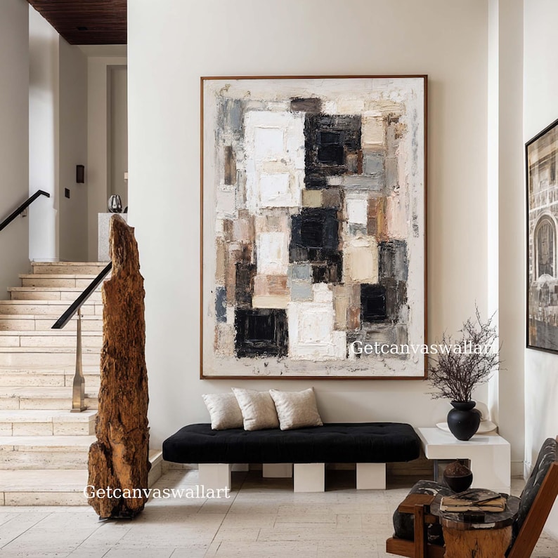 Layered Balance - Textured Neutral Abstract Wall Art