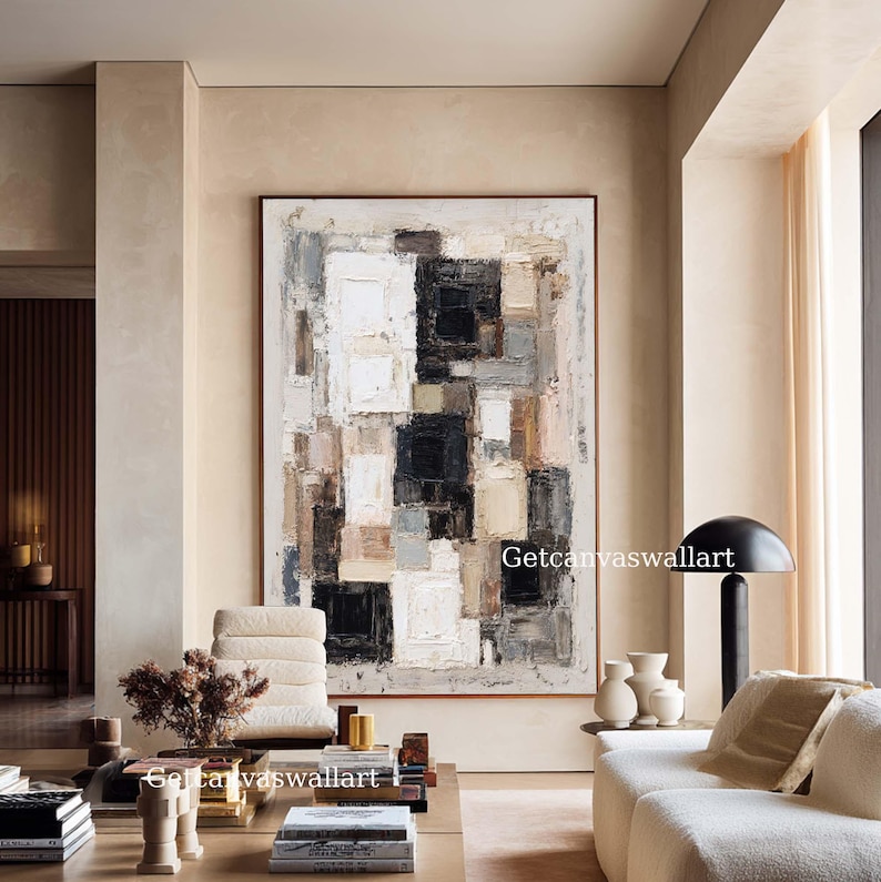 Layered Balance - Textured Neutral Abstract Wall Art