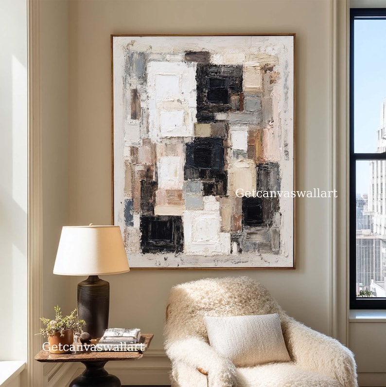 Layered Balance - Textured Neutral Abstract Wall Art