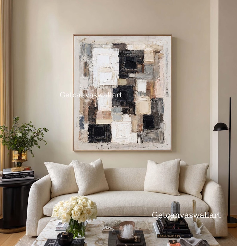 Layered Balance - Textured Neutral Abstract Wall Art