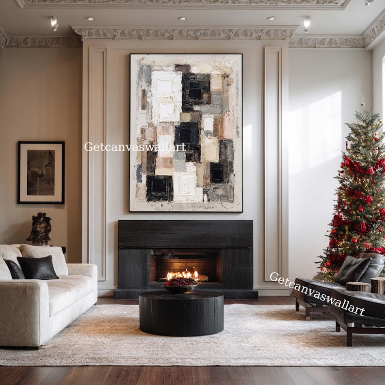 Layered Balance - Textured Neutral Abstract Wall Art