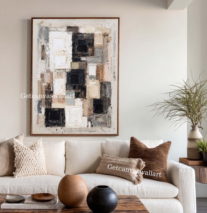 Layered Balance - Textured Neutral Abstract Wall Art