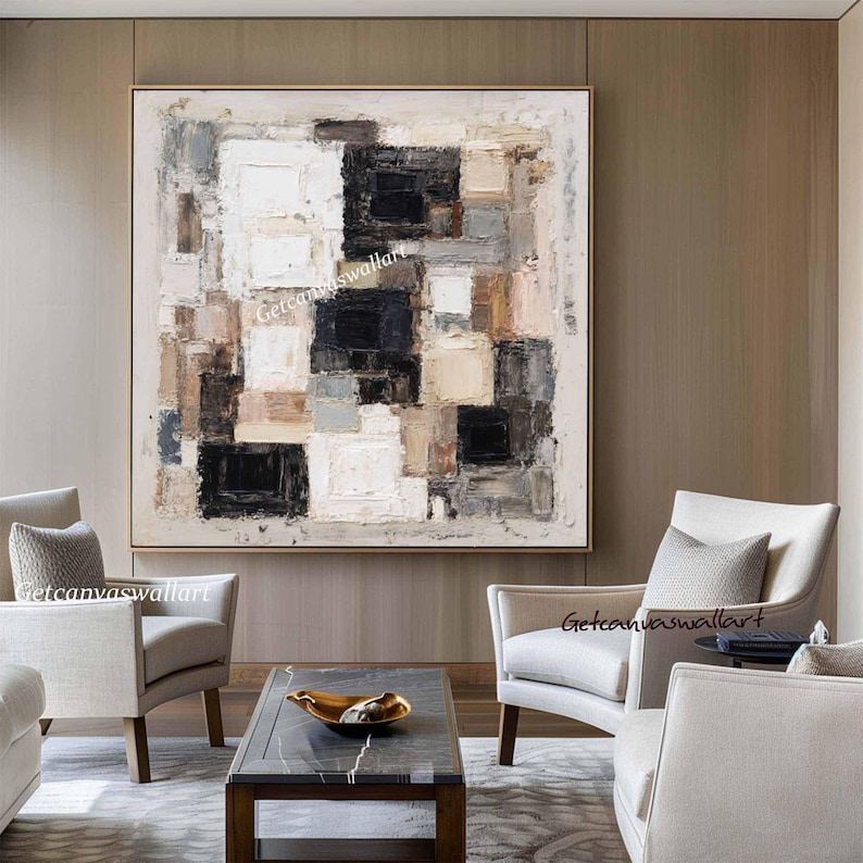 Layered Balance - Textured Neutral Abstract Wall Art