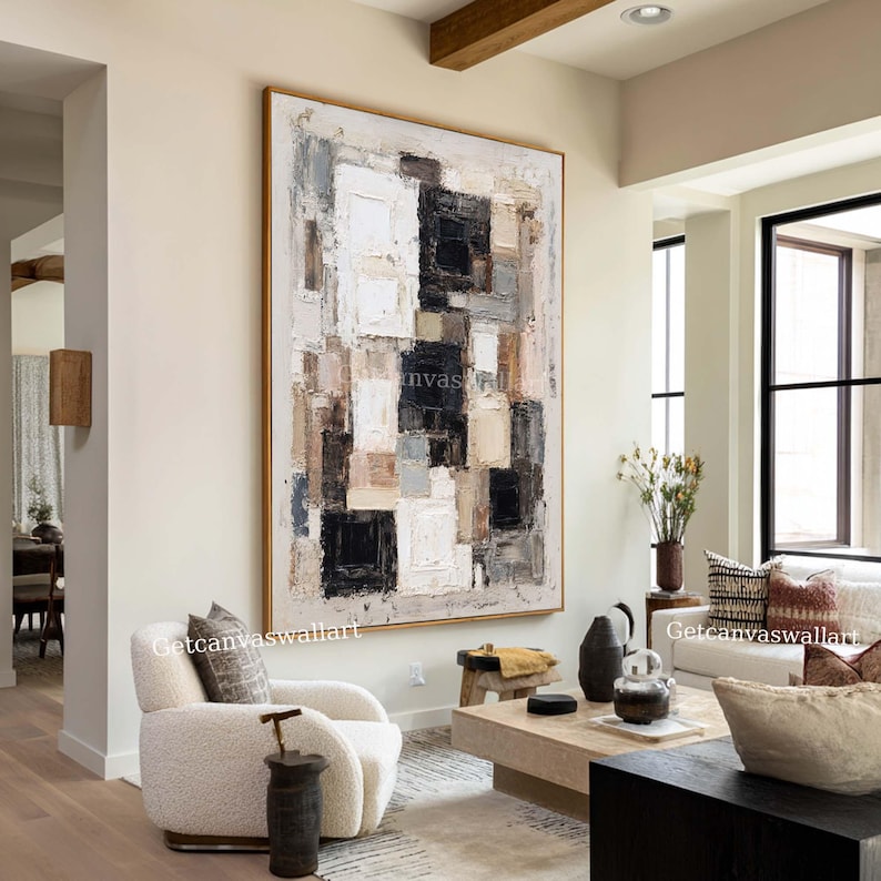 Layered Balance - Textured Neutral Abstract Wall Art