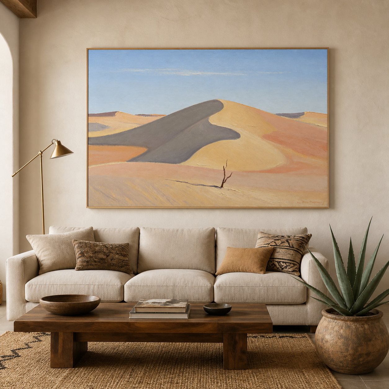 Minimalist Desert Wall Art | Solitary Dune