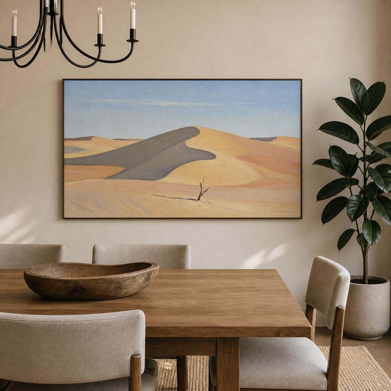 Minimalist Desert Wall Art | Solitary Dune