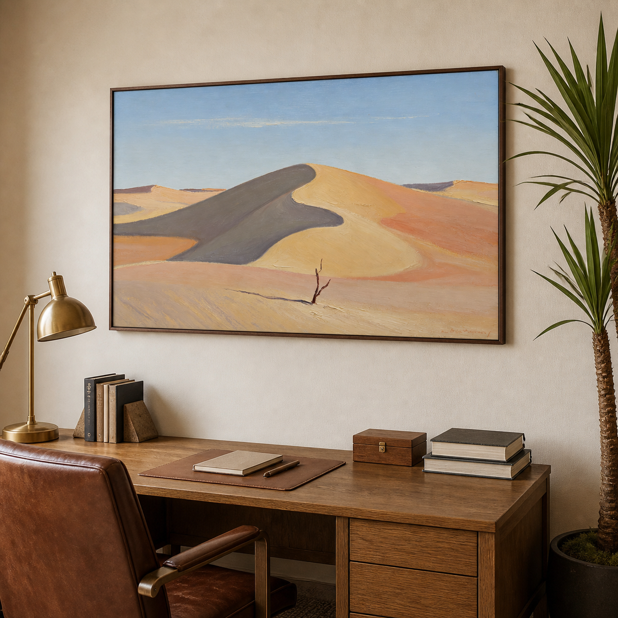 Minimalist Desert Wall Art | Solitary Dune