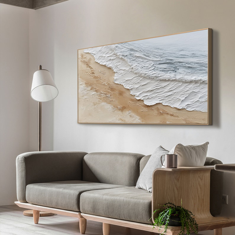 Gentle Tide – Large Textured Coastal Wall Art