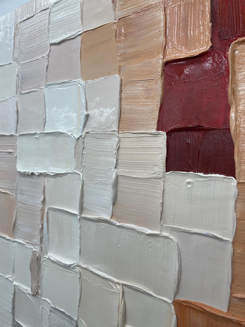 Soft Tactile Harmony - Textured Beige Abstract Canvas Art for Contemporary Living Spaces