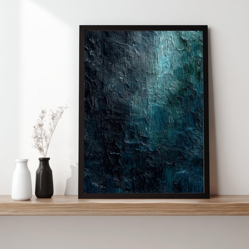 Depth Within - Hand-Painted Textured Abstract Wall Art