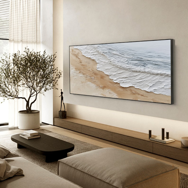 Gentle Tide – Large Textured Coastal Wall Art