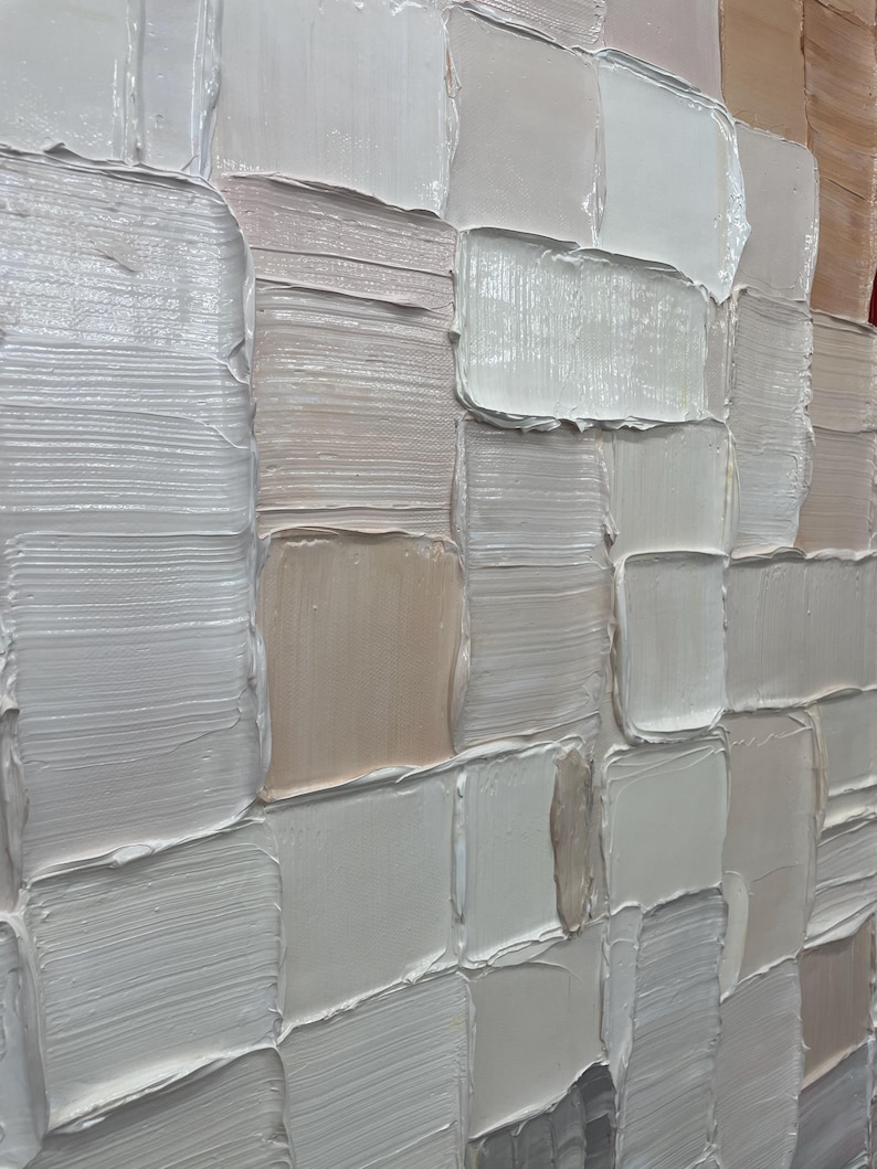 Soft Tactile Harmony - Textured Beige Abstract Canvas Art for Contemporary Living Spaces