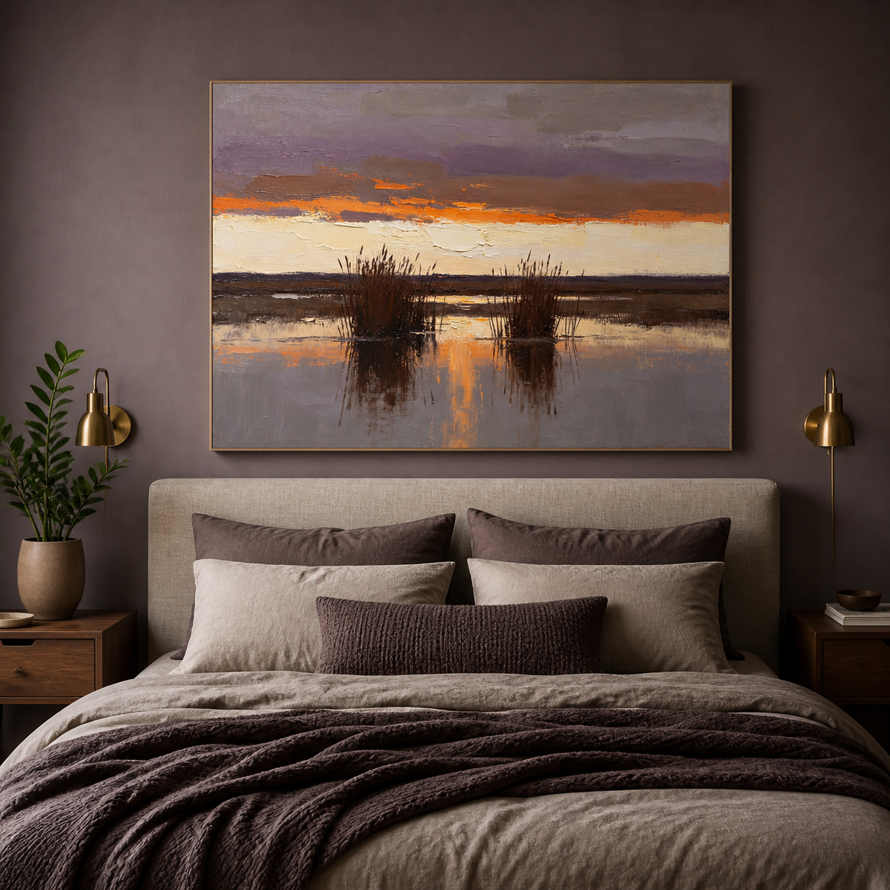 Marsh Sunset Wall Art | Twin Reeds