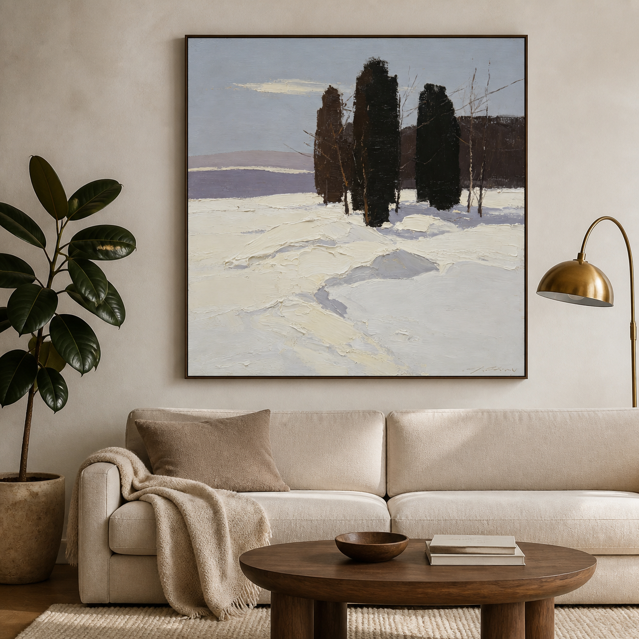 Winter Landscape Wall Art | Silent Grove