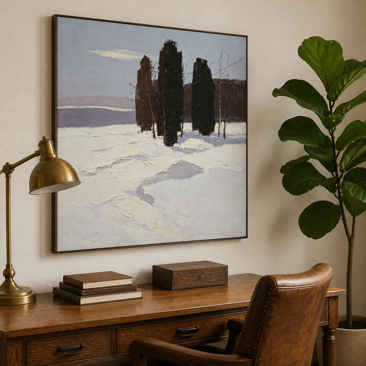 Winter Landscape Wall Art | Silent Grove