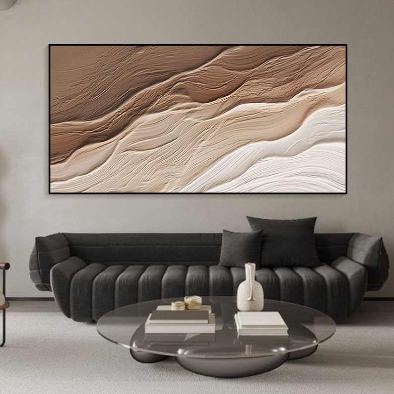 Tectonic Stillness – Wabi-Sabi Textured Abstract Wall Art