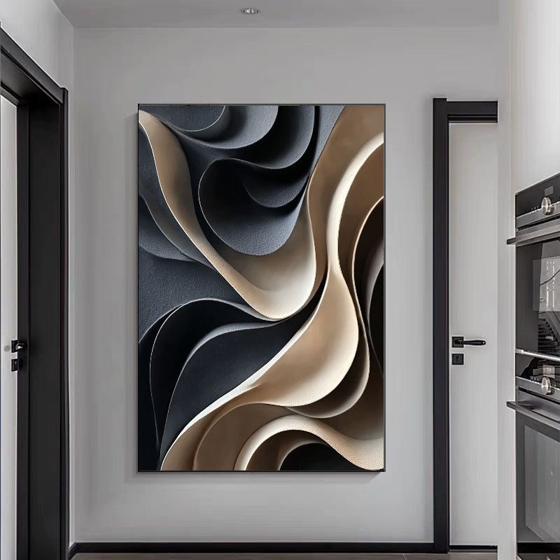 Sculpted Motion – Textured Abstract Wall Art for Modern Spaces