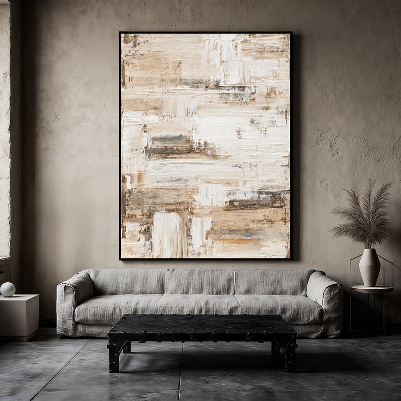 Built by Hand – Wabi-Sabi Textured Abstract Wall Art