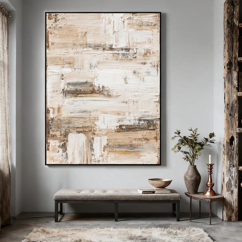 Built by Hand – Wabi-Sabi Textured Abstract Wall Art