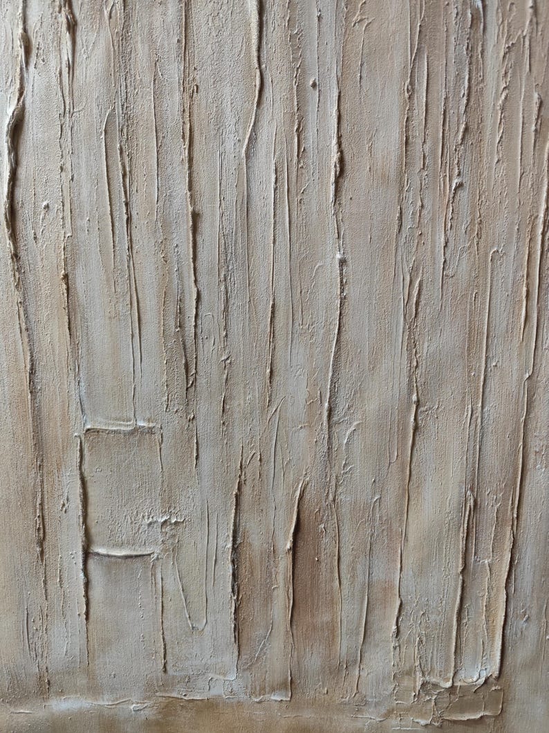 Quiet Surface — Minimal Textured Abstract Oil Painting for Modern Wall Art