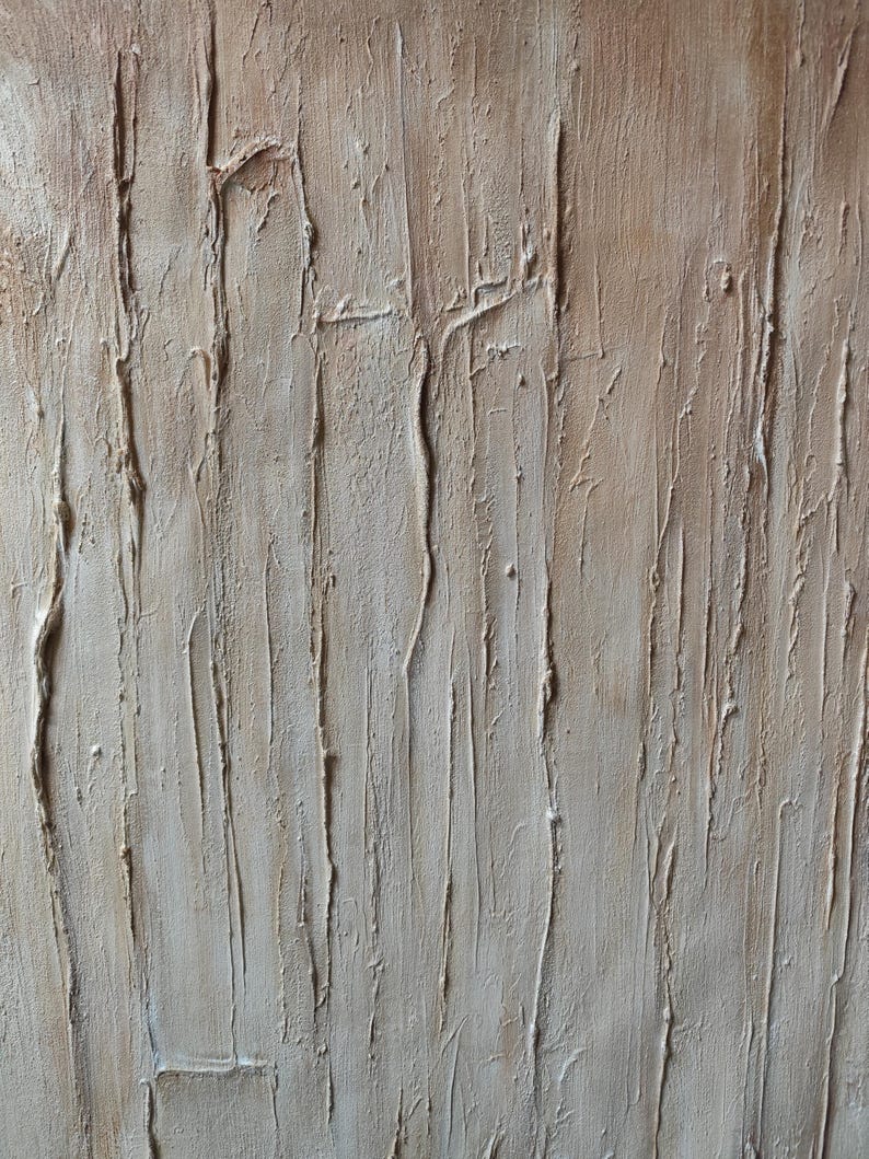 Quiet Surface — Minimal Textured Abstract Oil Painting for Modern Wall Art