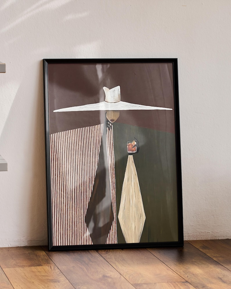 Veiled Presence — Figurative Abstract Oil Painting for Modern Wall Art