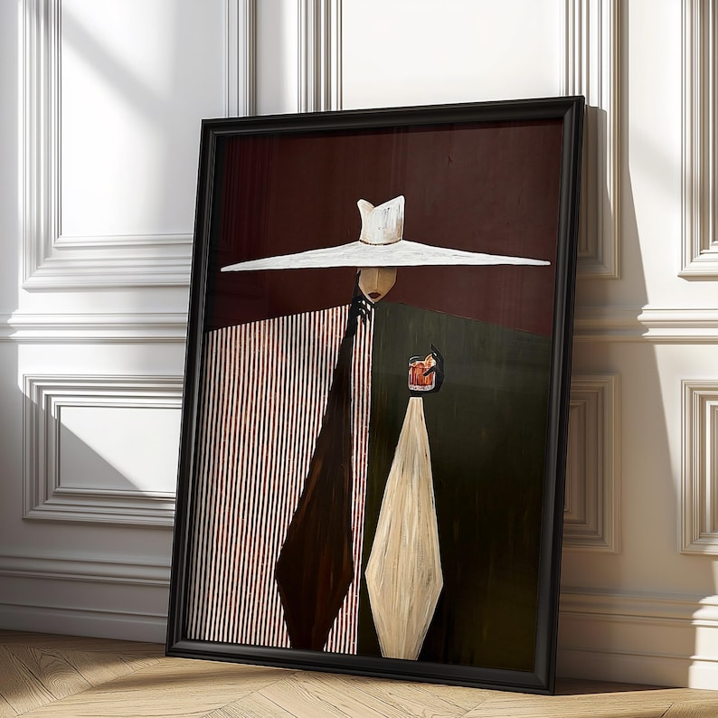 Veiled Presence — Figurative Abstract Oil Painting for Modern Wall Art